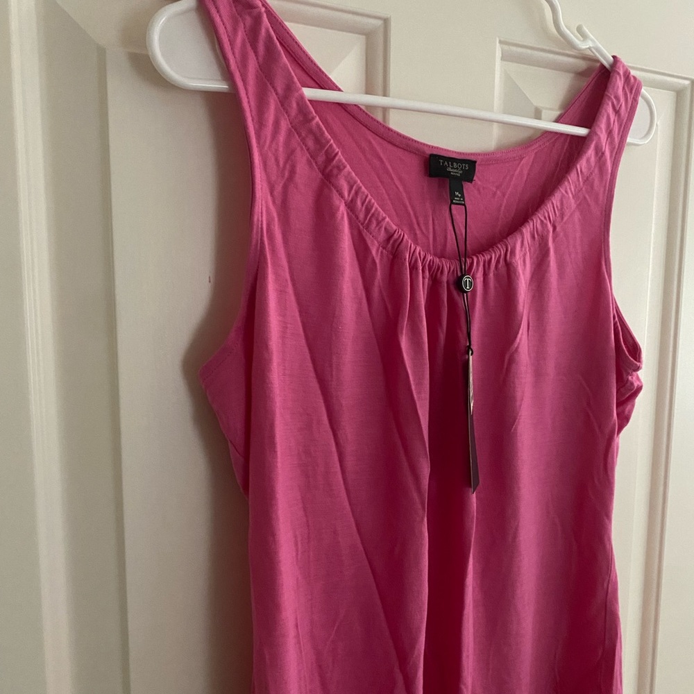 NWT Talbots Pink Sleeveless Summer Top - Picture 6 of 7